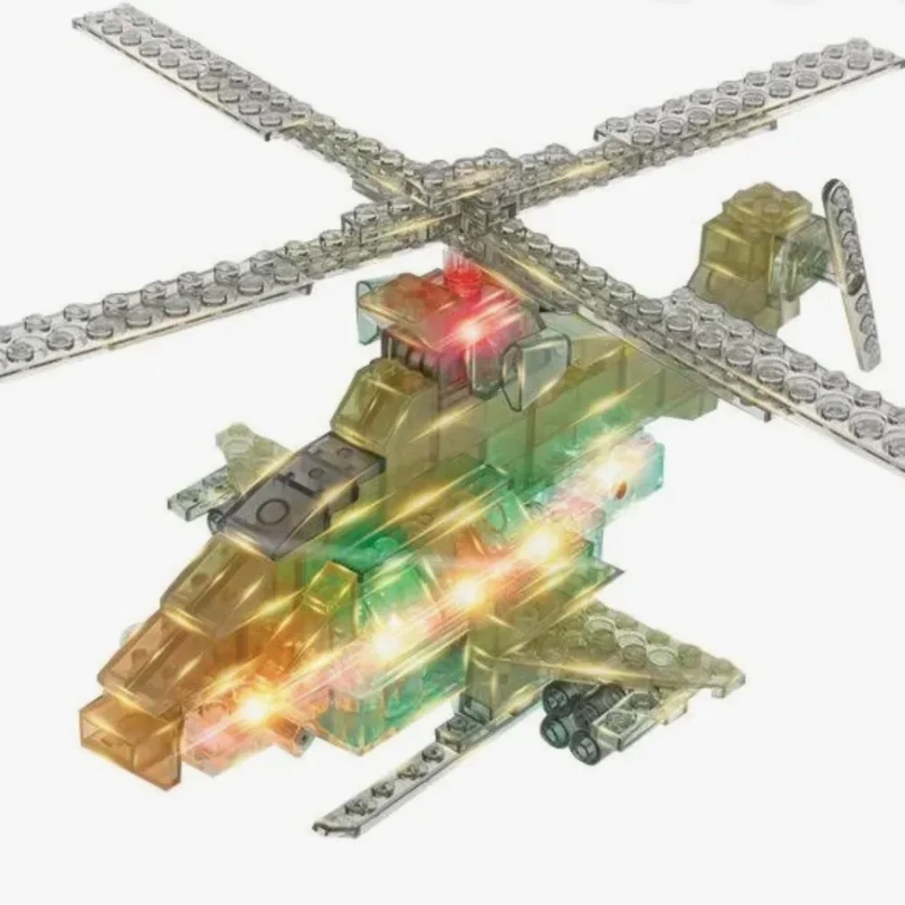 Laser pegs mini helicopter set new in sealed box